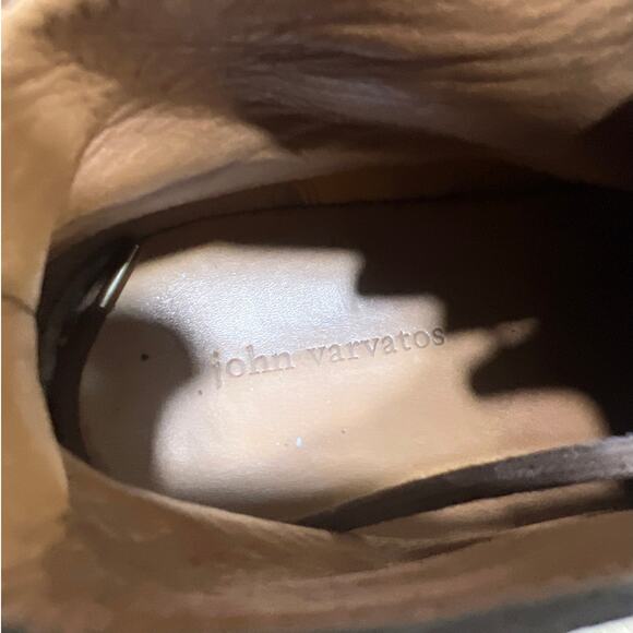 John Varvatos Mens Chukka Boots Distressed Leather Finish Brown Size 10M - Picture 8 of 10